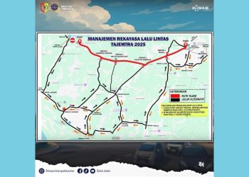 Siap-siap, Berikut Skema Pengalihan Arus Kendaraan untuk Tajemtra 2025