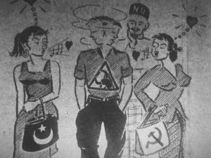 karikatur surat kabar Masyumi yang dibredel Soekarno dan Soeharto