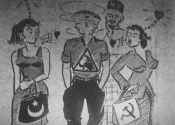 karikatur surat kabar Masyumi yang dibredel Soekarno dan Soeharto