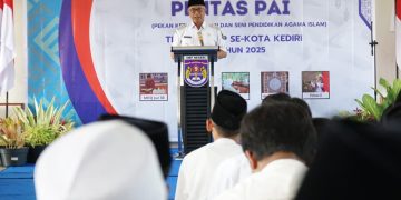 Buka PENTAS PAI Tingkat SMP se-Kota Kediri, Gus Qowim : Sportif Berkompetisi, Raih Prestasi. Foto : Dok. Pemkot Kediri