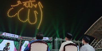 Drone show yang bakal memeriahkan pembukaan Mtq Jatim ke-31 di Jember