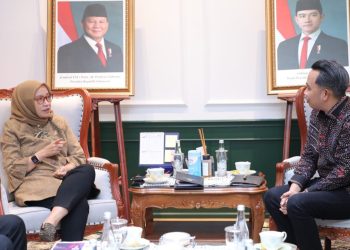 Bupati Jember, Muhammad Fawait saat bertemu Menteri PANRB, Rini Widyantini di Jakarta