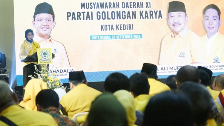 Hadiri Musda XI DPD Partai Golkar Kota Kediri, Mbak Wali Tekankan Pentingnya Kolaborasi Bangun Daerah