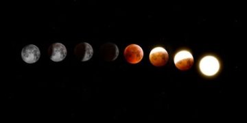 Penampakan blood moon atau gerhana bulan total bisa dilihat kasat mata