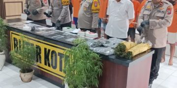 Polres Blitar Kota mengungkap ladang ganja di Blitar