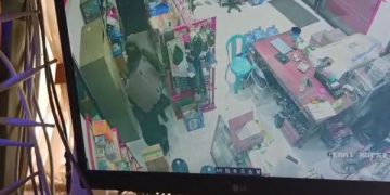 Rekaman CCTV aksi pencurian di SMK Negeri 1 Trenggalek