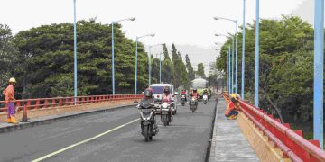 Rampung Lebih Cepat, Proyek Rehabilitasi Jembatan Semampir Telah Selesai dan Kembali Dibuka untuk Umum Per 13 Oktober. Foto : Dok. Pemkot Kediri