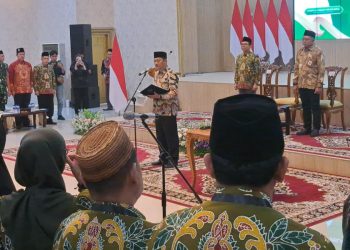 Pelantikan Ratusan Dewan Hakim  untuk mengawal jalannya Musabaqah Tilawatil Qur’an (MTQ) XXXI di Pendopo Wahyawibawagraha