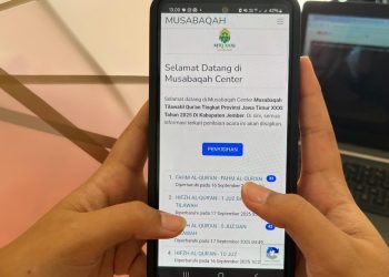 Website musabaqah.id untuk melihat nilai para peserta MTQ JATIM ke XXXI di Jember secara real time