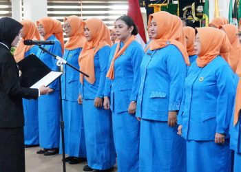 Dorong Perempuan Lebih Berdaya dan Setara, Mbak Wali Lantik Ketua Umum dan Pengurus GOW Kota Kediri