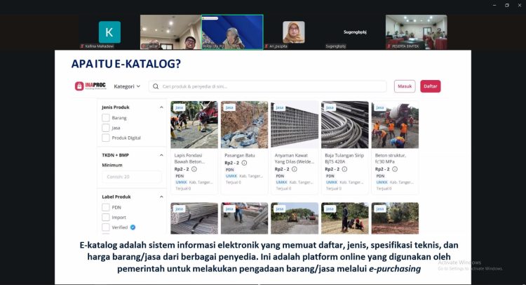 Dorong Digitalisasi Pengadaan Barang/Jasa, Pemkot Kediri Selenggarakan Bimtek E-Katalog Versi 6
