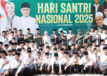 Upacara Peringatan Hari Santri Nasional, Mbak Wali Ajak Santri Hadapi Tantangan Zaman. Foto : Dok. Pemkot Kediri