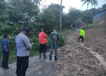 Akses Tulungagung – Trenggalek Putus Tertimpa Longsor