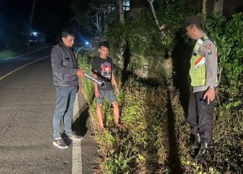 Olah TKP aksi begal di Trenggalek