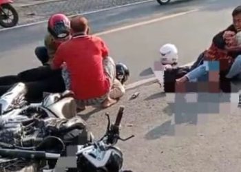 Kecelakaan maut 2 pemotor di Trenggalek