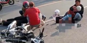 Kecelakaan maut 2 pemotor di Trenggalek