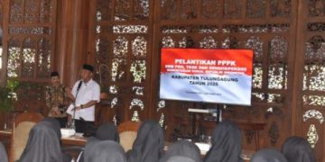 Pelantikan PKH Tulungagung menjadi PPPK