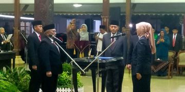 Pelantikan sekda Blitar Khusna Lindarti