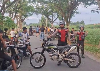 Ketegangan di Kelurahan Pakunden, Ratusan Remaja Digerebek Polisi