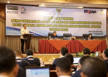 Dinas Sosial Kota Kediri Gelar Bimtek Pengoperasian Aplikasi SIKS–NG Guna Perkuat Akurasi Data Sosial