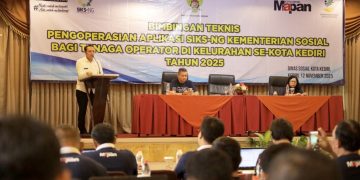 Dinas Sosial Kota Kediri Gelar Bimtek Pengoperasian Aplikasi SIKS–NG Guna Perkuat Akurasi Data Sosial