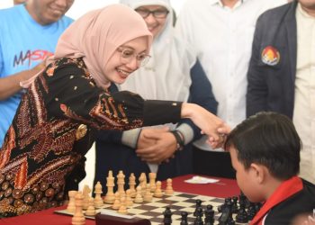 Mbak Wali Buka Turnamen Catur PWI Cup V: Catur Ajarkan Kemampuan Membaca Situasi dan Atur Strategi. Foto : Dok. Pemkot Kediri
