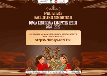 20 Calon Dewan Kebudayaan Kabupaten Kediri Lolos Seleksi Administrasi, Berikut Daftarnya