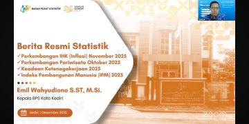 Paparkan Hasil Perhitungan Inflasi Bulanan, BPS Kota Kediri Sebut Tingkat Inflasi Bulan November Menurun Tajam dari Periode Sebelumnya