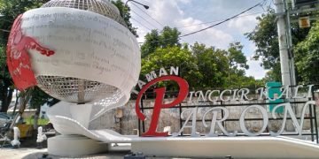 Taman Pinggir Kali Paron jadi spot wisata baru di kawasan SLG. Foto: bacaini/Hari Tri