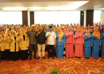 Gus Qowim Buka Lomba Paduan Suara Mars GOW, Rayakan Keselarasan Peran Perempuan. Foto : Dok. Pemkot Kediri