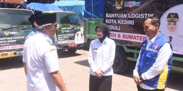 Mbak Wali Lepas Tujuh Truk Bantuan Logistik untuk Aceh, Sumatera Utara dan sekitarnya