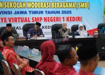 Mbak Wali Dukung Penuh SMPN 1 Kediri Raih Penghargaan Sekolah Moderasi Beragama Jatim. Foto : Dok. Pemkot Kediri