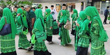 Perdana, Jemaah Umrah Berangkat dari Bandara Internasional Dhoho Kediri