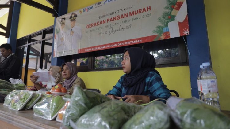 Stabilkan Harga Pangan Jelang Nataru, Pemkot Kediri Kembali Gelar Gerakan Pangan Murah