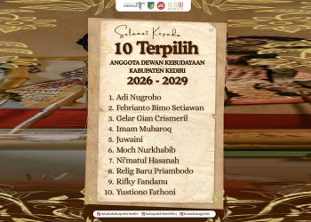 10 Orang Resmi Terpilih Sebagai Anggota Dewan Kebudayaan Kabupaten Kediri (DK3) Periode 2026-2029