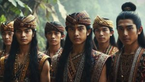 rambut gondrong lelaki nusantara