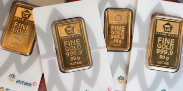 Ilustasi emas Antam. Foto: istimewa