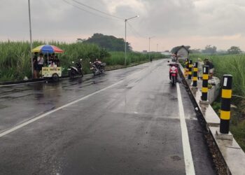 Suasana sore di Lintas Sumber Rempi Kota Kediri Foto: Bacaini/AK Jatmiko