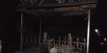 Makam atau pesarean Eyang Djojodigdo di Kota Blitar yang dikaitkan dengan mitos lahar Gunung Kelud