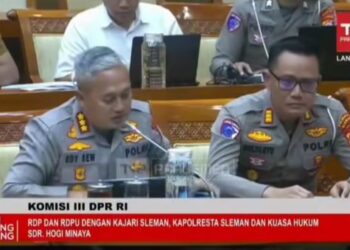 RDP Komisi III DPR RI dengan Kapolresta Sleman terkait kasus Hogi Minaya yang viral di media sosial