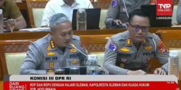 RDP Komisi III DPR RI dengan Kapolresta Sleman terkait kasus Hogi Minaya yang viral di media sosial