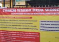 Ratusan warga Desa Wonodadi Blitar menolak pembangunan gedung KDMP di lapangan desa