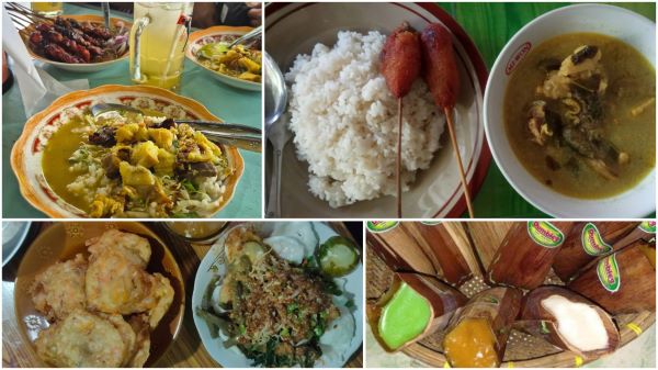 Nasi becek khas Nganjuk dengan kuah gulai kambing dan sate kambing legendaris