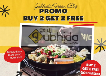 Promo menu di gubhida korean bbq. Foto: IG@gubhidakoreanbbq