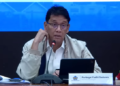 Menkeu Purbaya saat menyampaikan sikap tegas kepada penerima beasiswa LPDP. Foto: tangkapan layar