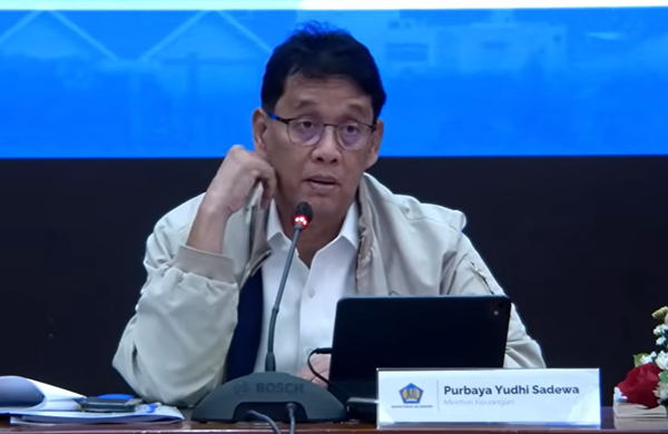 Menkeu Purbaya saat menyampaikan sikap tegas kepada penerima beasiswa LPDP. Foto: tangkapan layar