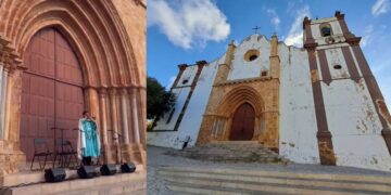 Katedral Silves Portugal saat adzan dikumandangkan dalam Festival Al-Mutamid