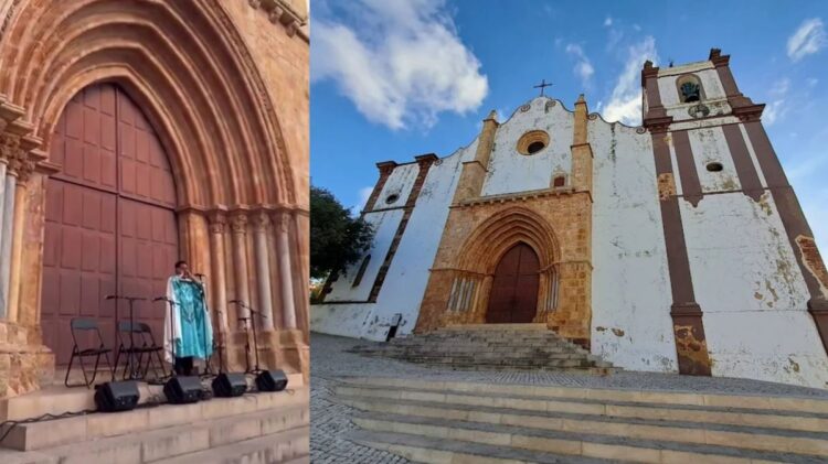 Katedral Silves Portugal saat adzan dikumandangkan dalam Festival Al-Mutamid