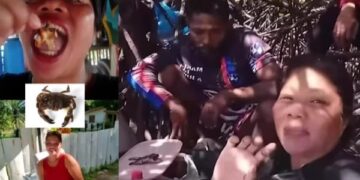 Kreator Filipina sebelum makan kepiting beracun untuk konten