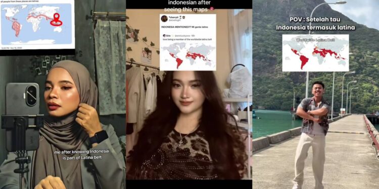 Ilustrasi peta Worldwide Latina Belt yang viral di media sosial